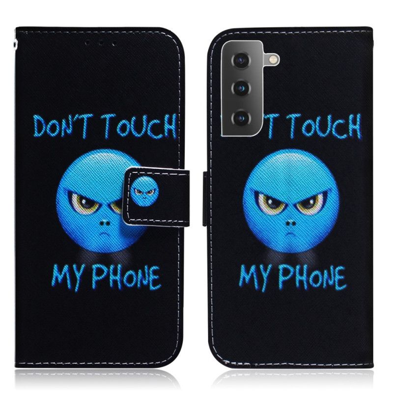 Kožené Puzdro Samsung Galaxy S22 5G Emoji Telefón