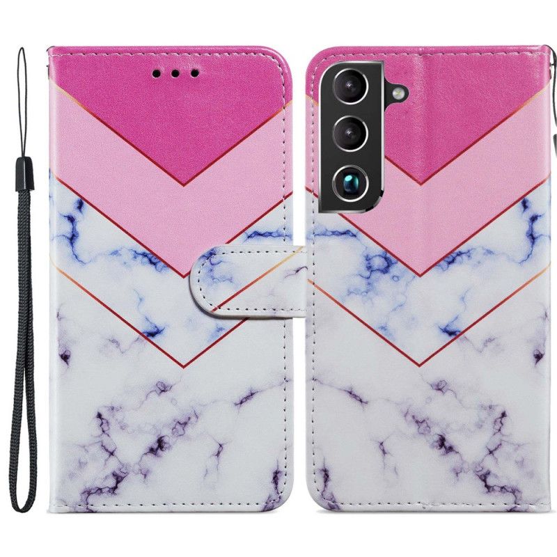Kožené Puzdro Samsung Galaxy S22 5G Intenzívny Mramor