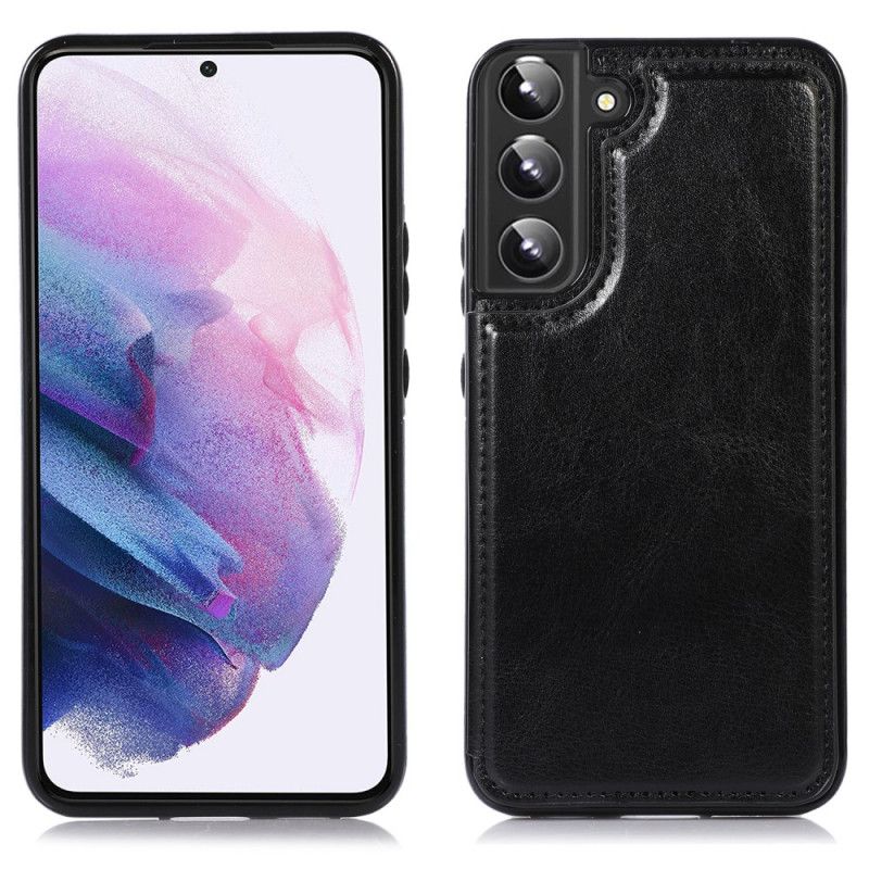 Kryt Samsung Galaxy S22 5G Dizajnový Kožený Stojan Na Karty