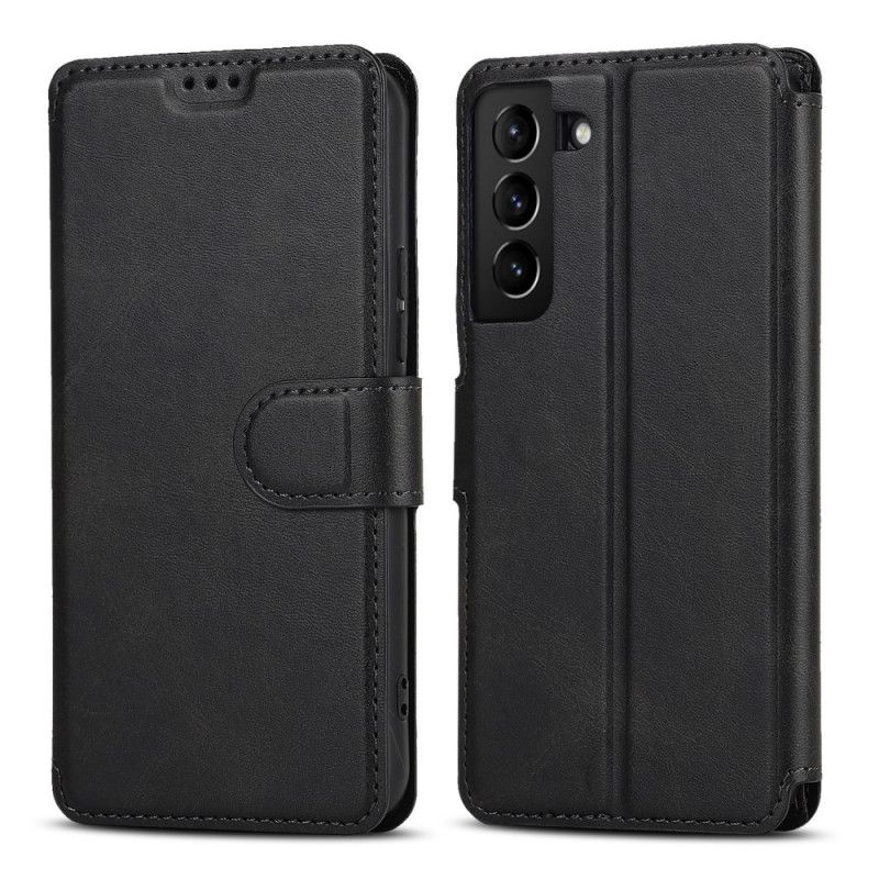 Peňaženkový Kryt Samsung Galaxy S22 5G Efekt Matnej Vintage Kože