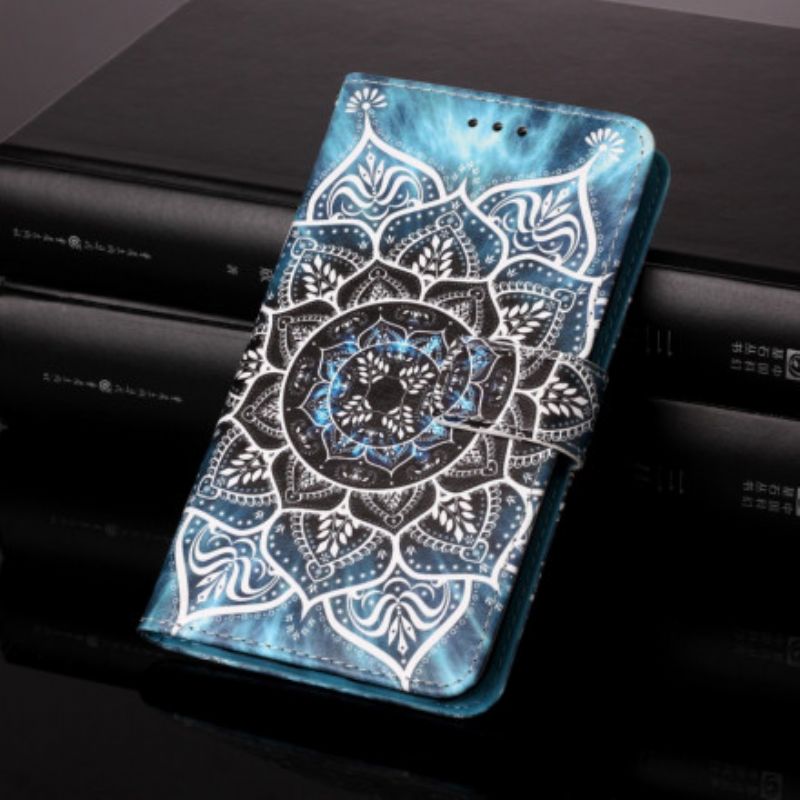 Kožené Puzdro Samsung Galaxy A22 Mandala Na Oblohe
