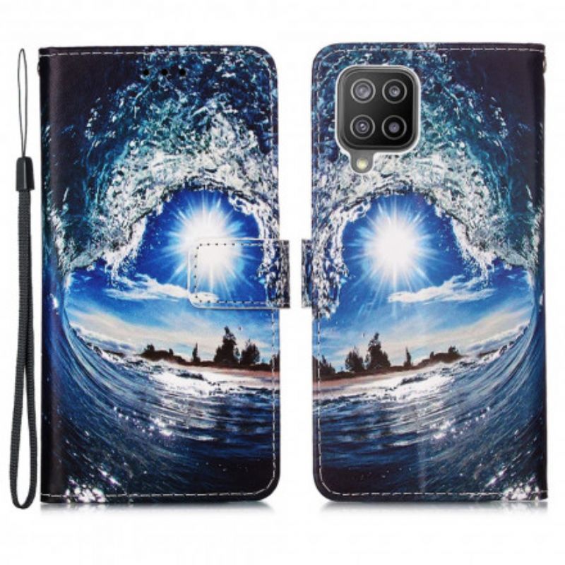 Kožené Puzdro Samsung Galaxy A22 Miluje Vlnu