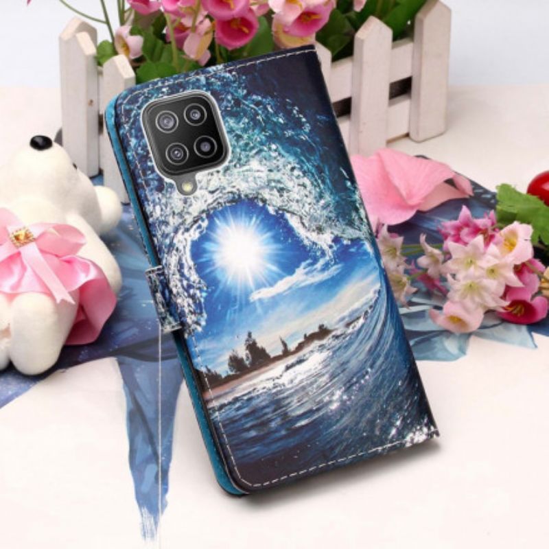 Kožené Puzdro Samsung Galaxy A22 Miluje Vlnu