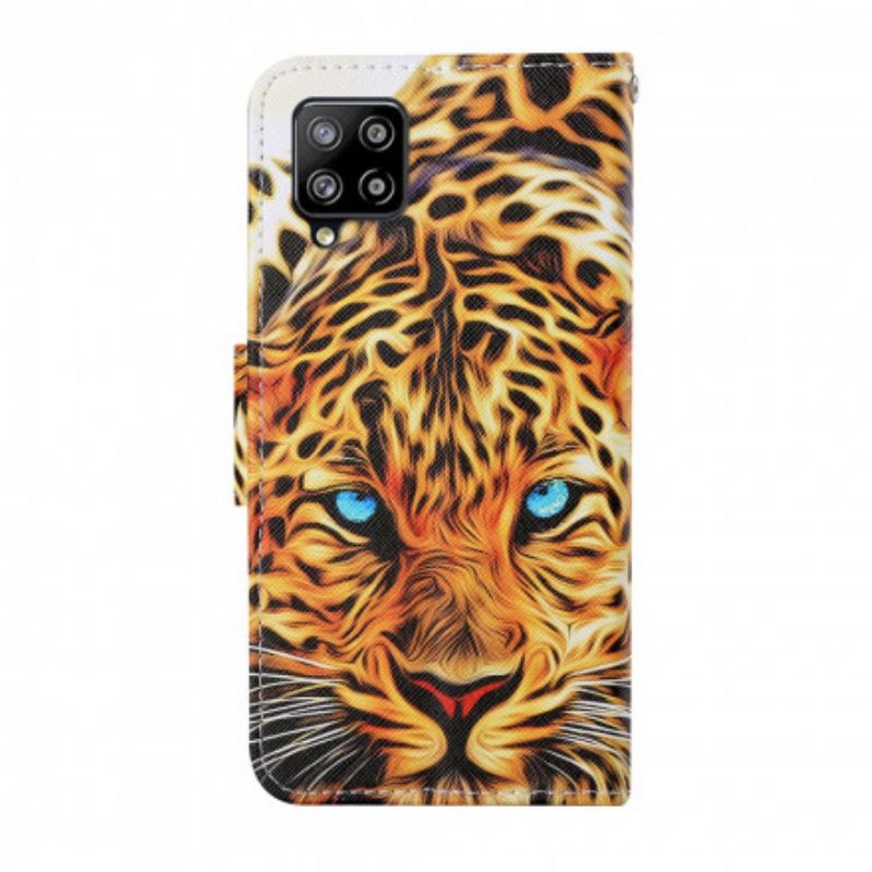 Kožené Puzdro Samsung Galaxy A22 Tiger S Lanyardom