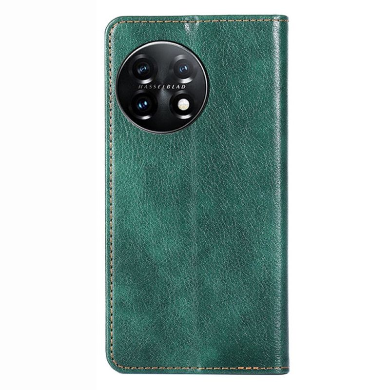 Flipové Puzdro OnePlus 11 5G Kožené Puzdro Prešívanie Umelou Kožou