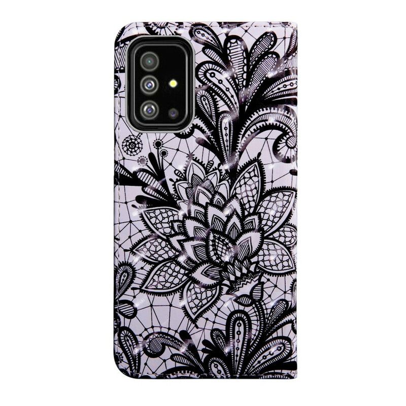 Kožené Puzdro Samsung Galaxy A71 Úplne Čipka