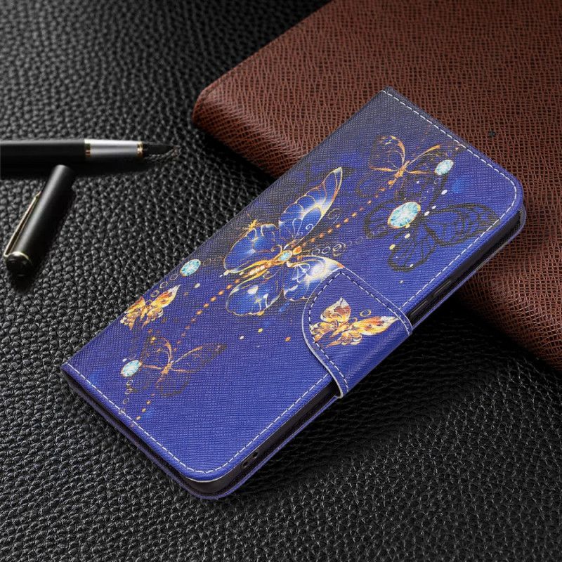 Kožené Puzdro Samsung Galaxy A53 5G Nočné Motýle