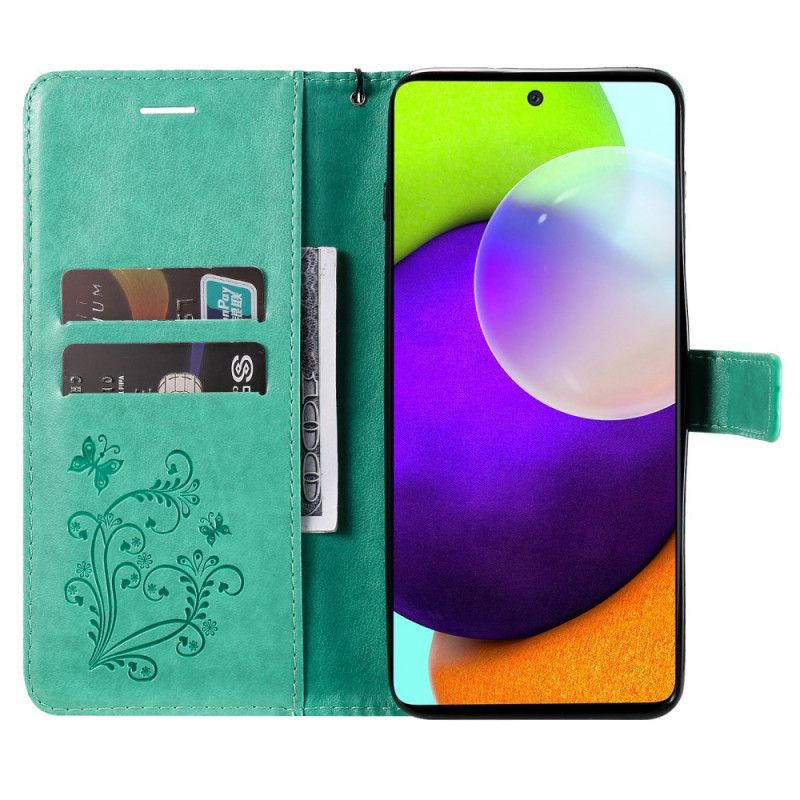 Kožené Puzdro Samsung Galaxy A53 5G Obrie Motýle