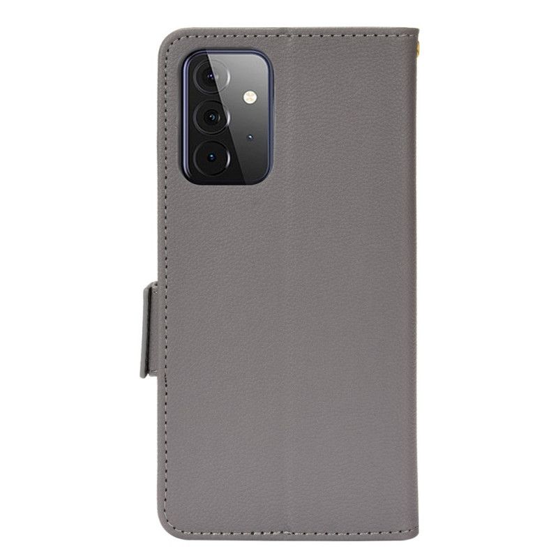 Kožené Puzdro Samsung Galaxy A53 5G Tradičná Umelá Koža Litchi