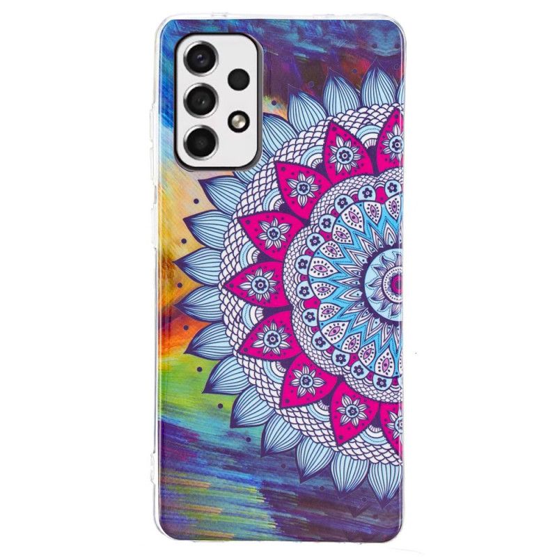 Kryt Samsung Galaxy A53 5G Fluorescenčná Farebná Mandala