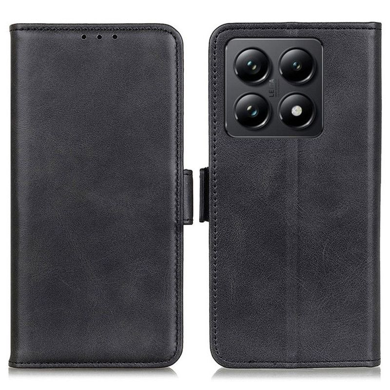 Kožené Puzdro Xiaomi 14t Pro Dvojité Zapínanie