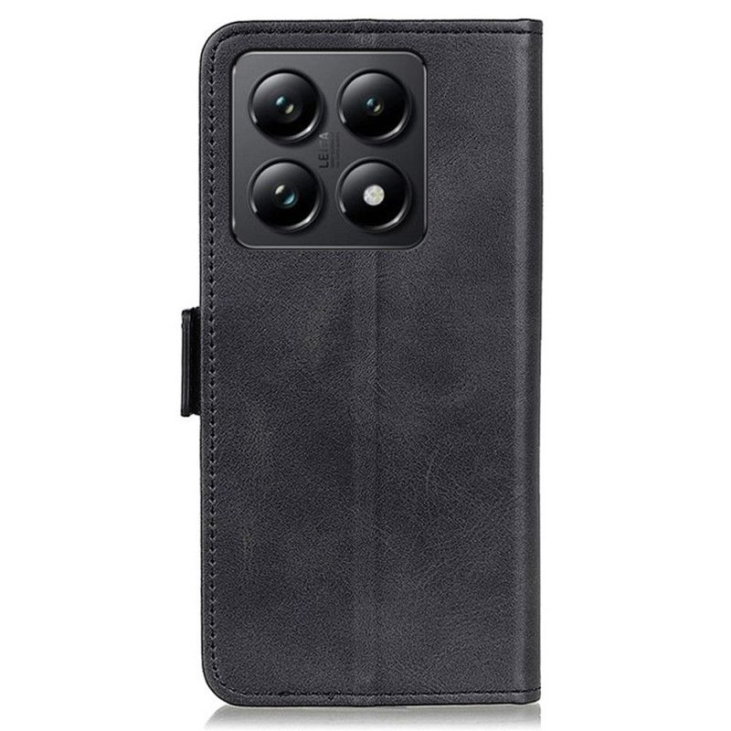 Kožené Puzdro Xiaomi 14t Pro Dvojité Zapínanie