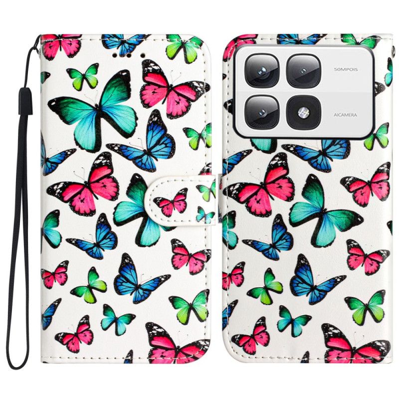 Puzdro Na Xiaomi 14t Pro Farebné Motýle