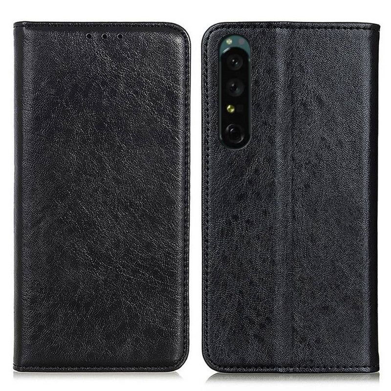 Flipové Puzdro Sony Xperia 1 IV Kožené Puzdro Textúrované