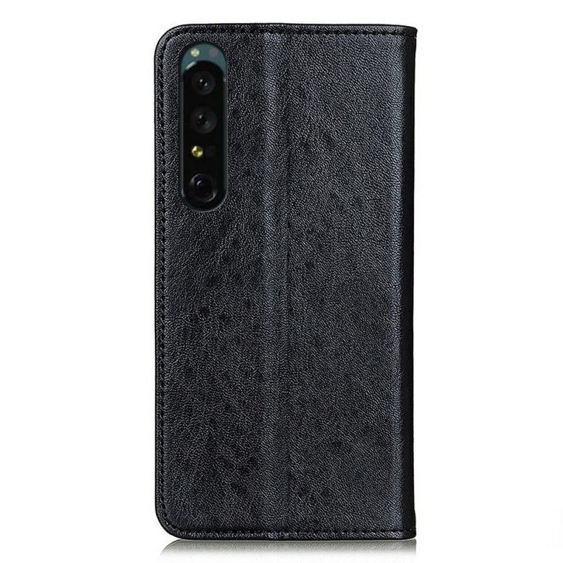 Flipové Puzdro Sony Xperia 1 IV Kožené Puzdro Textúrované