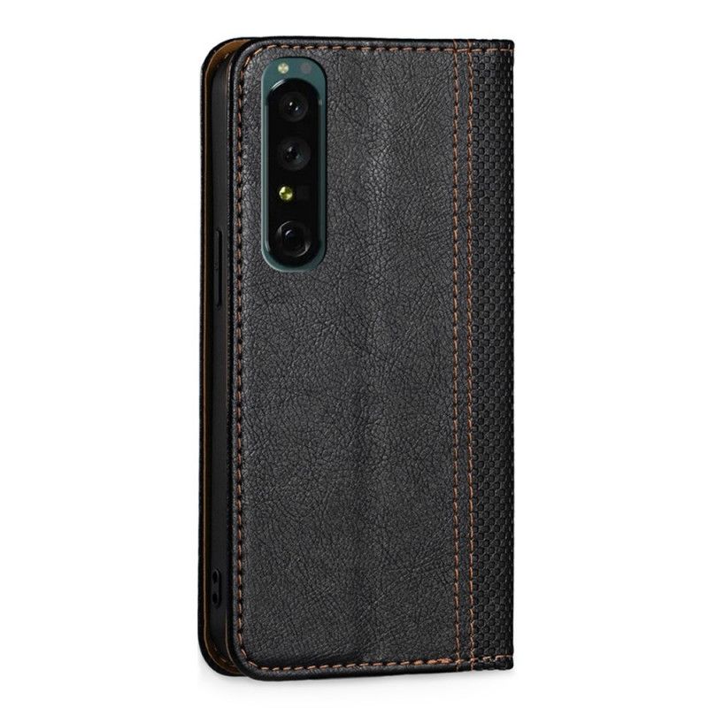 Flipové Puzdro Sony Xperia 1 IV Kožené Puzdro Vintage Umelá Koža