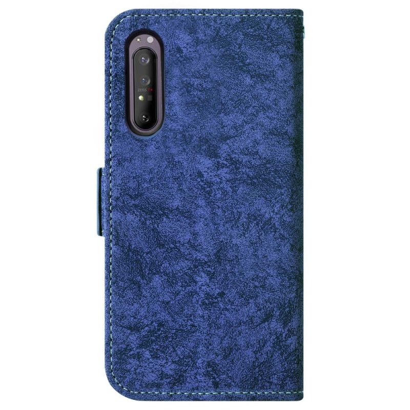 Flipové Puzdro Sony Xperia 1 IV Kožený Efekt S Otočným Držiakom Kariet