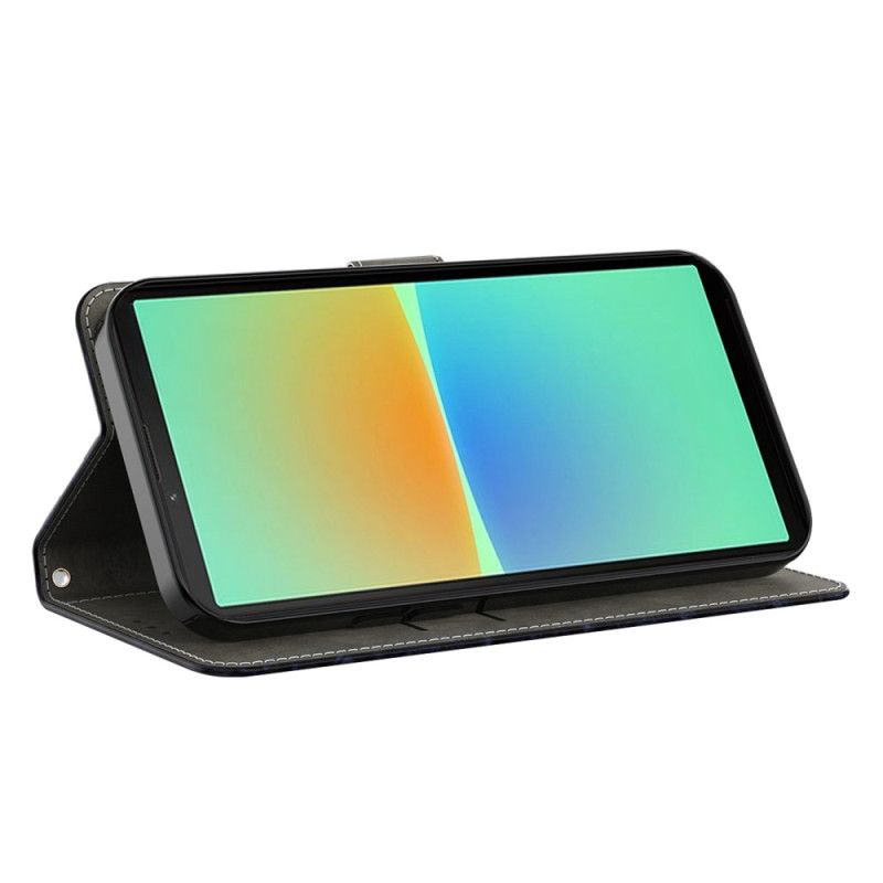 Kožené Puzdro Sony Xperia 1 IV Farebná Strappy Mandala