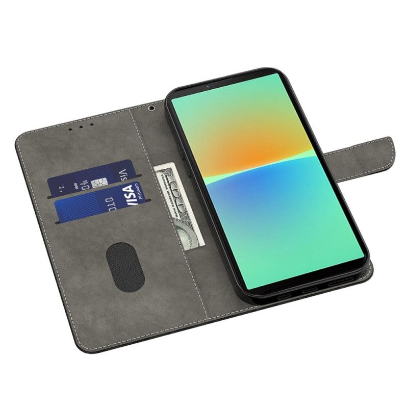 Kožené Puzdro Sony Xperia 1 IV Farebná Strappy Mandala