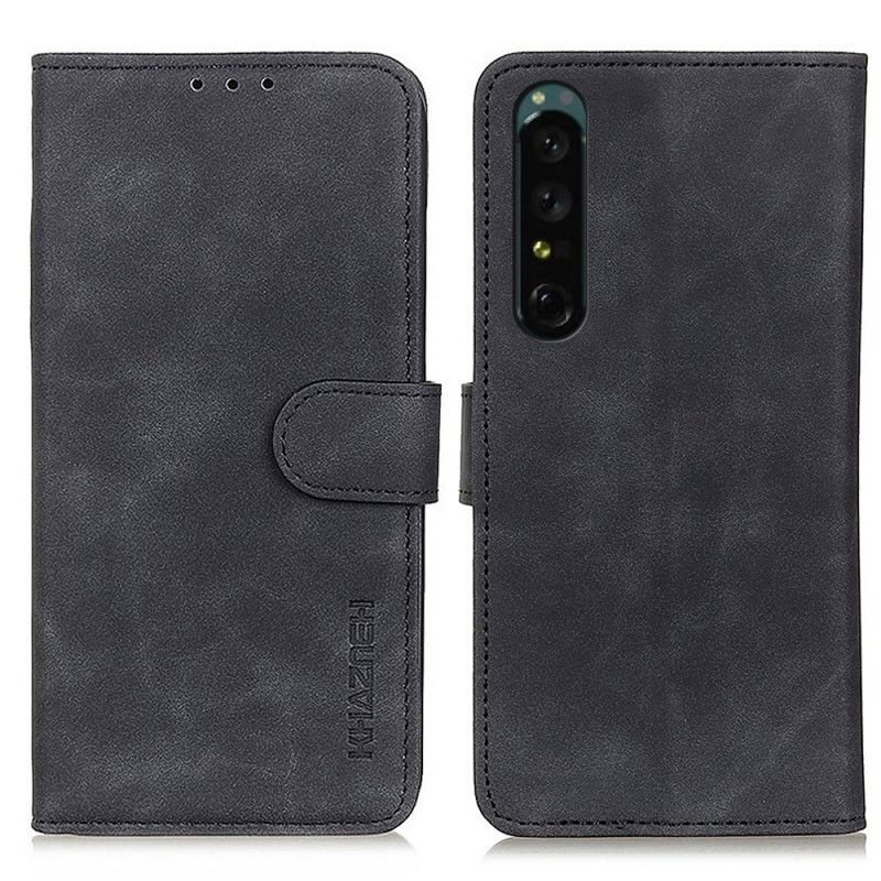 Kožené Puzdro Sony Xperia 1 IV Khazneh Vintage Kožený Efekt