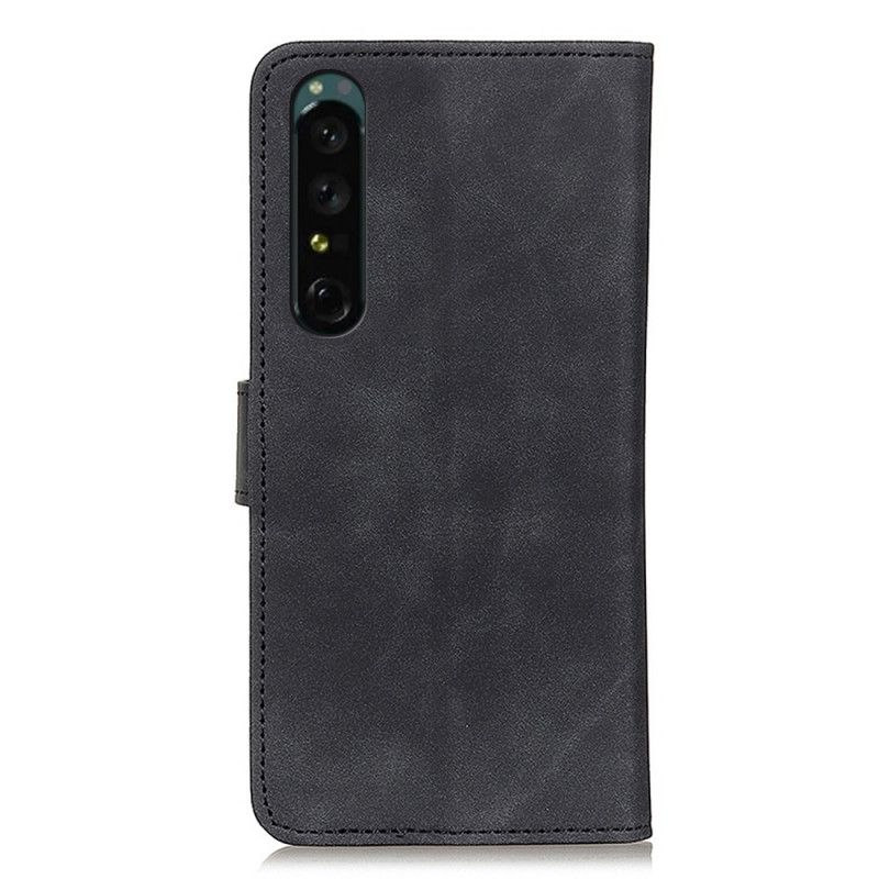 Kožené Puzdro Sony Xperia 1 IV Khazneh Vintage Kožený Efekt