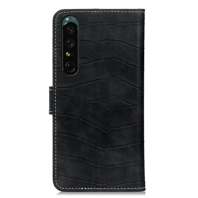 Kožené Puzdro Sony Xperia 1 IV Krokodíl