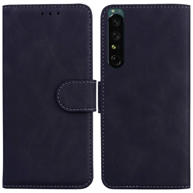 Kožené Puzdro Sony Xperia 1 IV Plná Farba