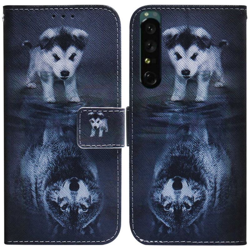 Kožené Puzdro Sony Xperia 1 IV Sen Šteniatka