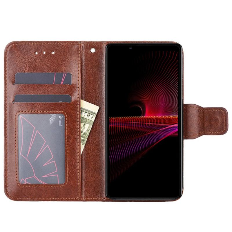 Kožené Puzdro Sony Xperia 1 IV Staromódny Štýl