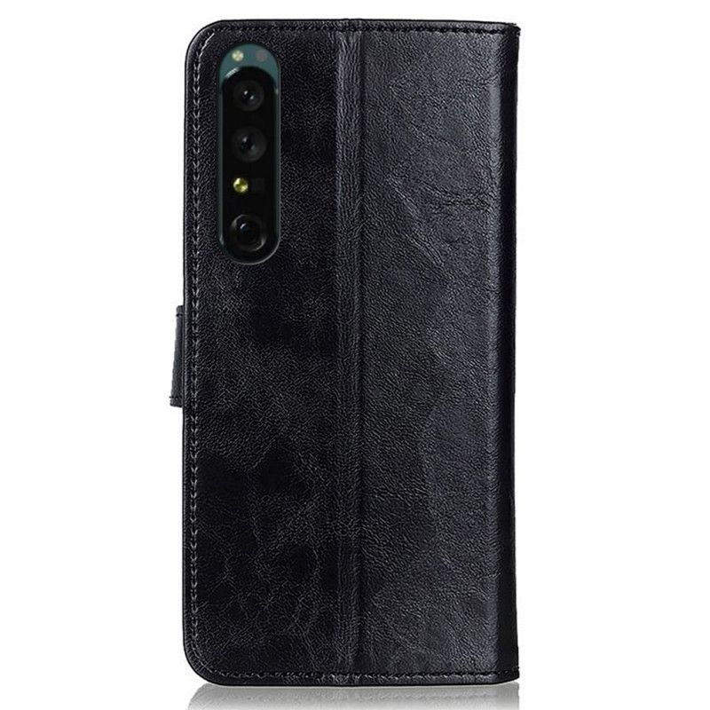 Kožené Puzdro Sony Xperia 1 IV Tricolor Strieborná Spona