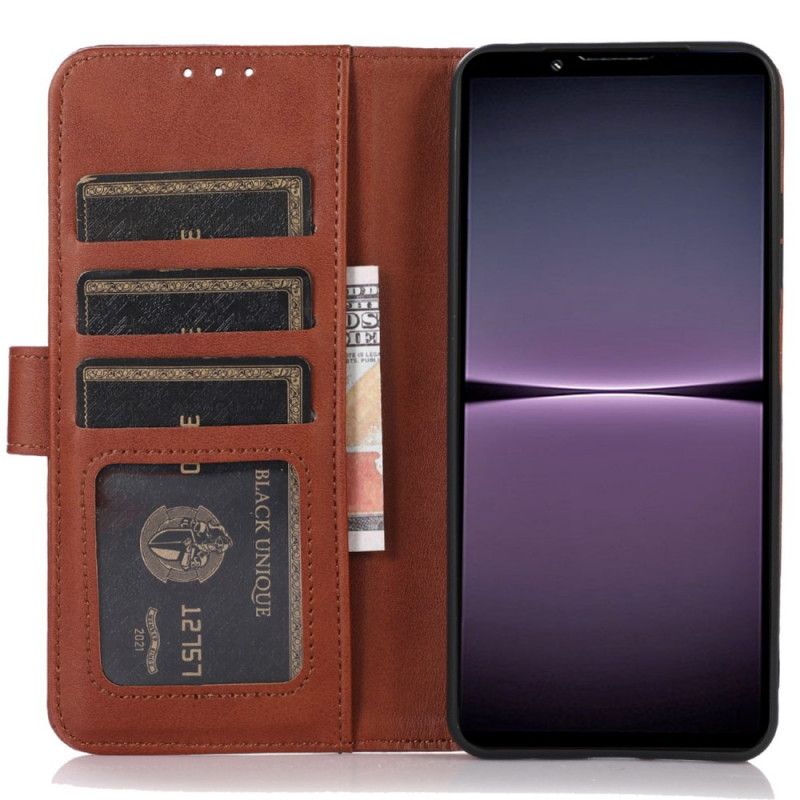 Peňaženkový Kryt Sony Xperia 1 IV Kožený Styling