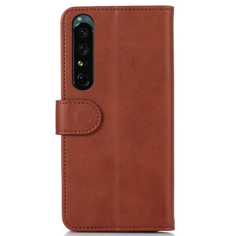 Peňaženkový Kryt Sony Xperia 1 IV Kožený Styling