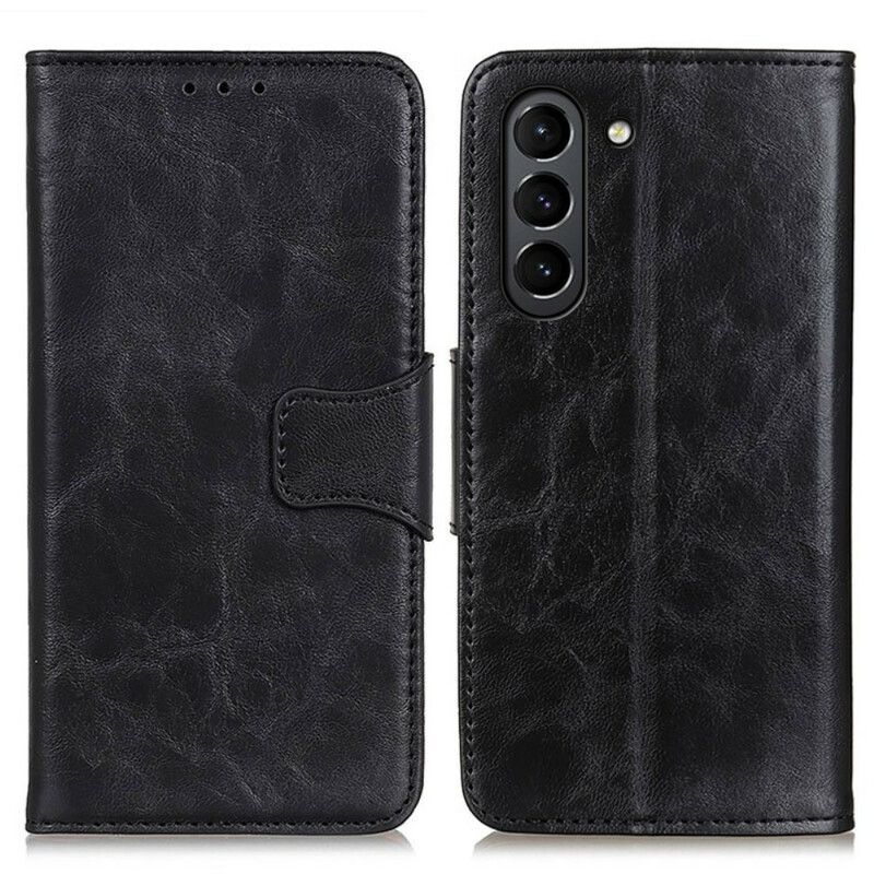 Kožené Puzdro Samsung Galaxy S21 FE Delená Kožená Obojstranná Spona