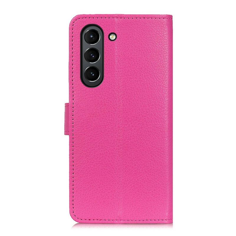 Kožené Puzdro Samsung Galaxy S21 FE Tradičná Umelá Koža