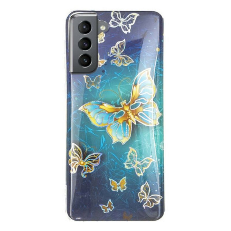 Kryt Samsung Galaxy S21 FE Dizajnové Motýle
