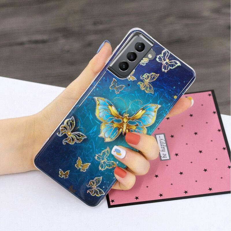 Kryt Samsung Galaxy S21 FE Dizajnové Motýle