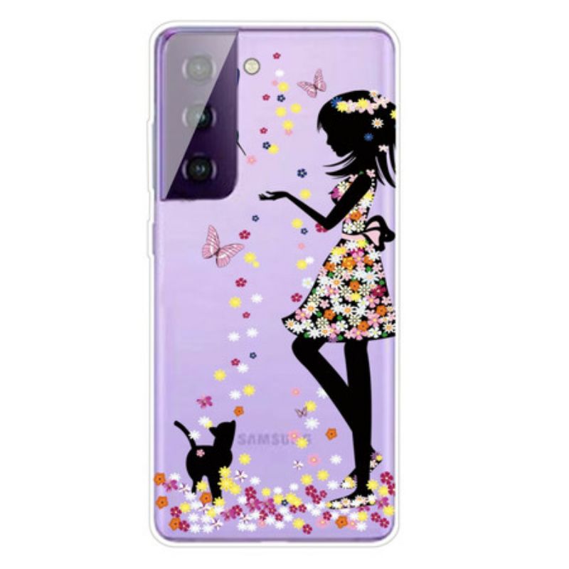 Kryt Samsung Galaxy S21 FE Krásna Kvetinová Hlava