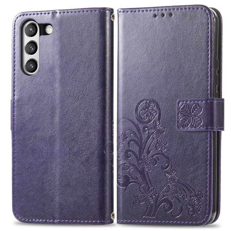 Peňaženkový Kryt Samsung Galaxy S21 FE Abstraktné Kvety