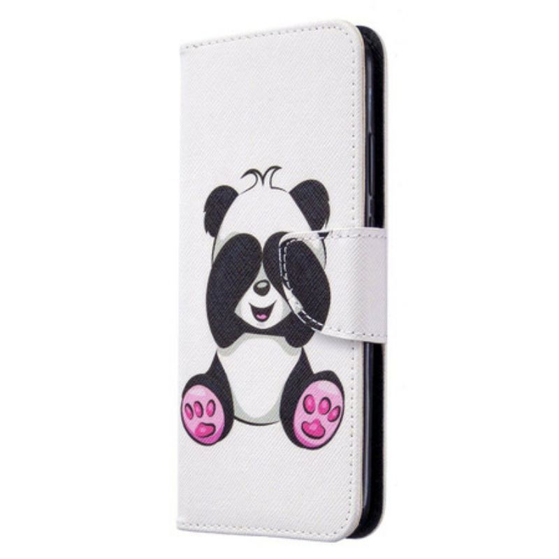 Kožené Puzdro Huawei Y7p Panda Zábava