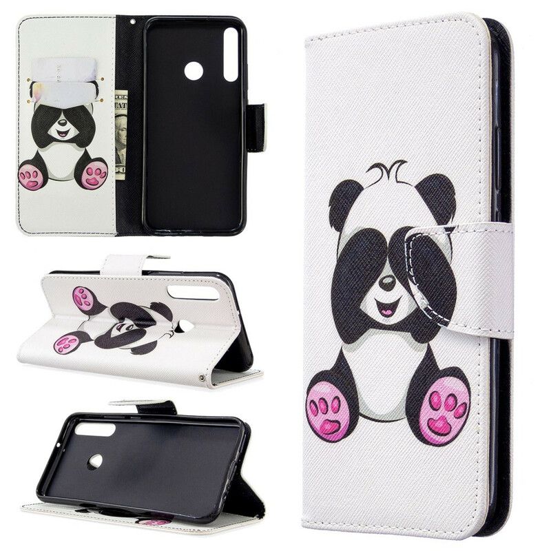 Kožené Puzdro Huawei Y7p Panda Zábava