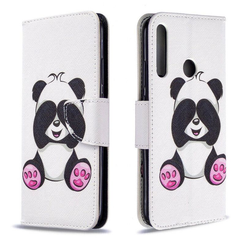 Kožené Puzdro Huawei Y7p Panda Zábava