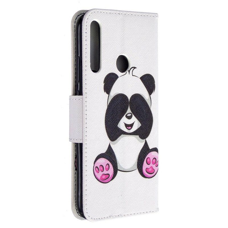 Kožené Puzdro Huawei Y7p Panda Zábava