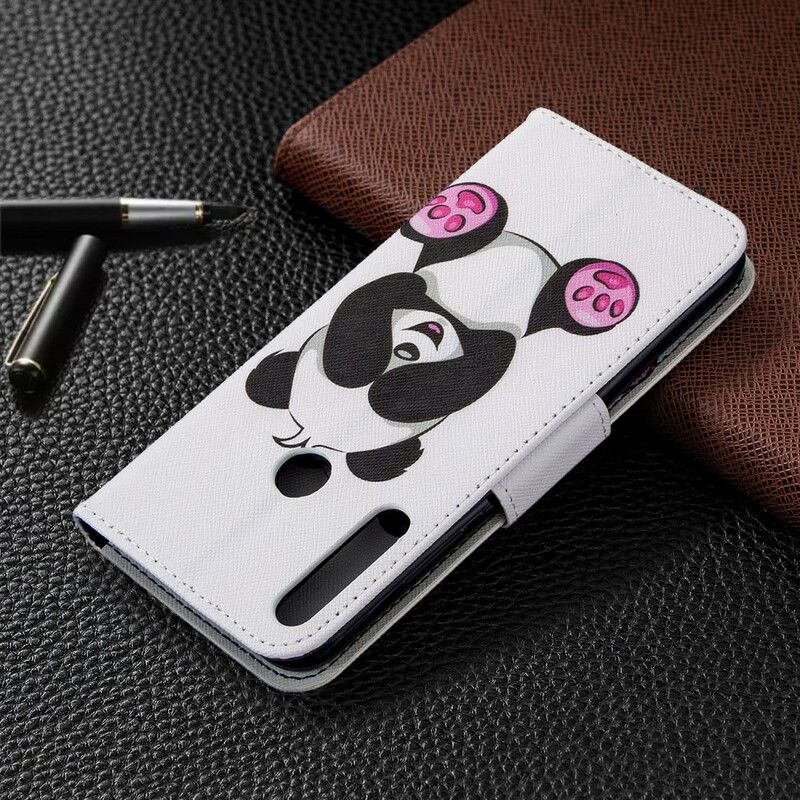Kožené Puzdro Huawei Y7p Panda Zábava