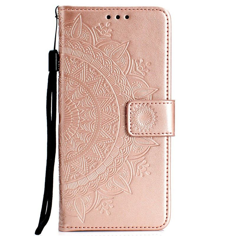 Kožené Puzdro Huawei Y7p Slnečná Mandala