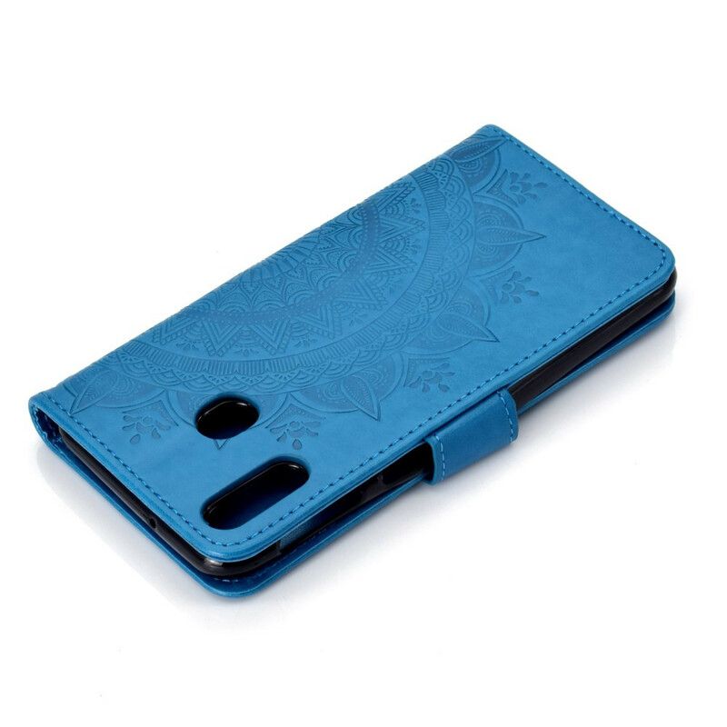 Kožené Puzdro Huawei Y7p Slnečná Mandala