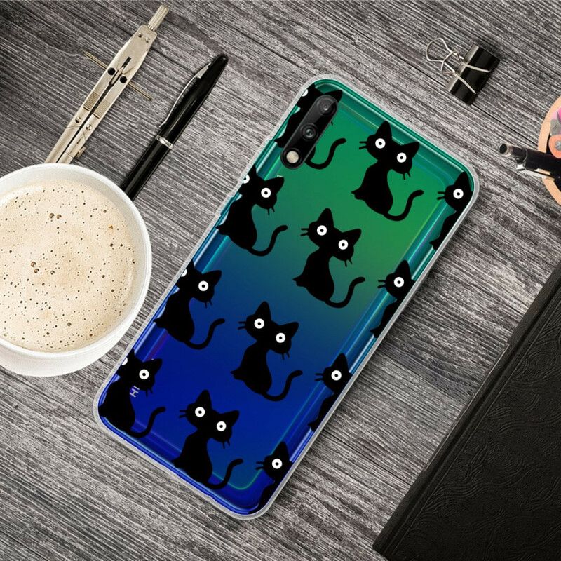 Kryt Huawei Y7p Viaceré Čierne Mačky