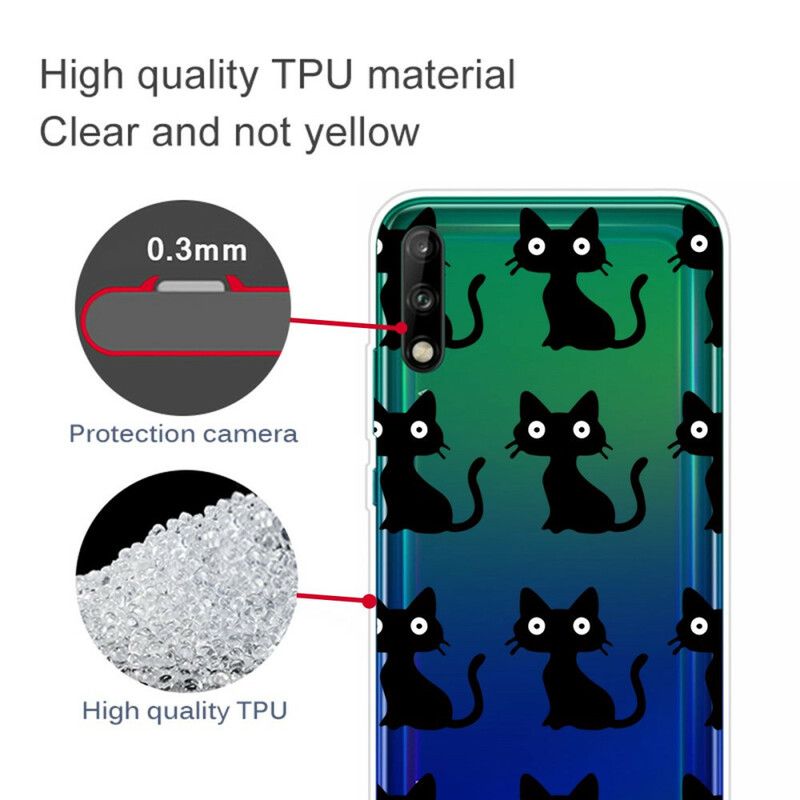 Kryt Huawei Y7p Viaceré Čierne Mačky
