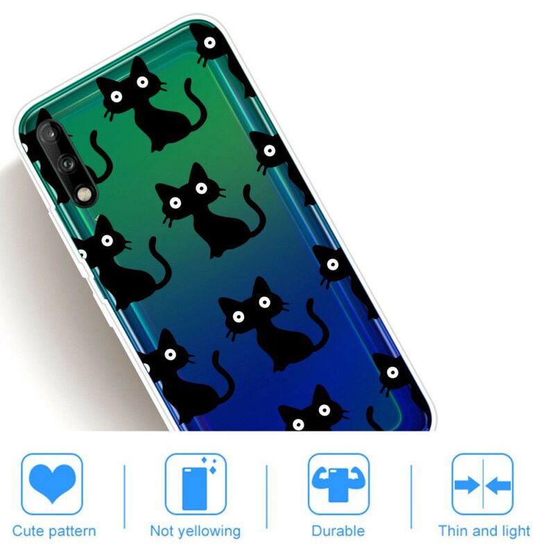 Kryt Huawei Y7p Viaceré Čierne Mačky