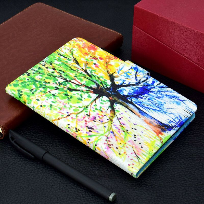 Peňaženkový Kryt iPad Pro 11" (2022) Akvarelový Strom