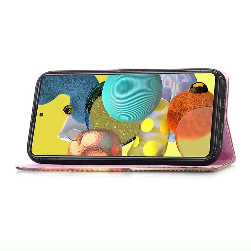 Flipové Puzdro Samsung Galaxy A51 5G Galaxia Panda